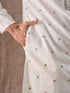 Manyavar Radiant Cream Kurta Pajama Dupatta Set