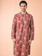 Manyavar Majestic Rust Kurta Pajama Set