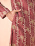 Manyavar Majestic Rust Kurta Pajama Set