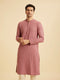 Manyavar Dusty Pink Elegance Kurta Pajama