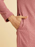 Manyavar Dusty Pink Elegance Kurta Pajama