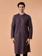 Manyavar Purple Elegance Kurta Pajama