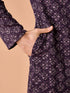 Manyavar Purple Elegance Kurta Pajama