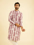 Manyavar Elegant Dusty Pink Kurta Pajama