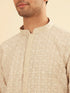 Manyavar Emerald Hue Traditional Kurta Pajama Set