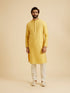 Manyavar Mustard Elegance Kurta Pajama