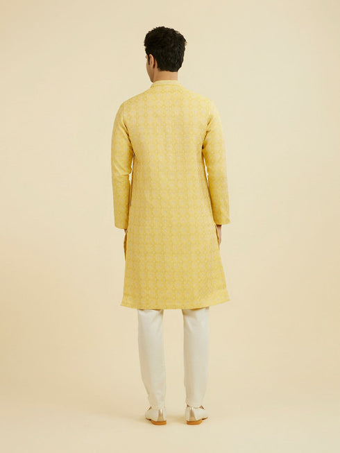 Manyavar Radiant Yellow Kurta Pajama