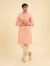 Manyavar Peach Kurta Pajama Ensemble