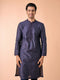 Manyavar Dark Blue Kurta Pajama Enchantment