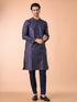 Manyavar Dark Blue Kurta Pajama Enchantment