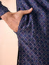 Manyavar Dark Blue Kurta Pajama Enchantment