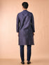 Manyavar Dark Blue Kurta Pajama Enchantment