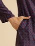 Manyavar Purple Splendour Kurta Pajama