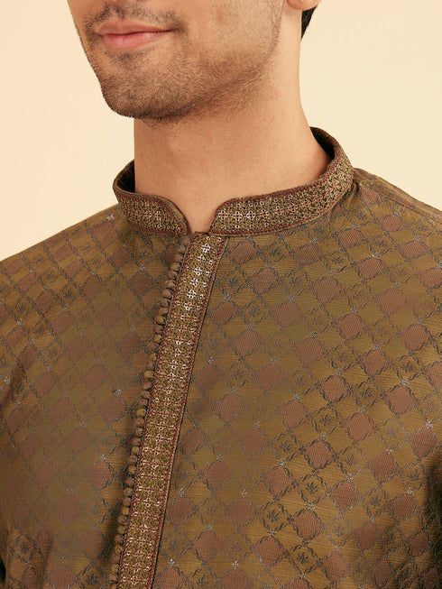 Manyavar Emerald Elegance Kurta Pajama