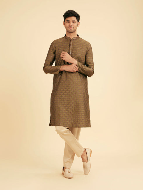 Manyavar Emerald Elegance Kurta Pajama