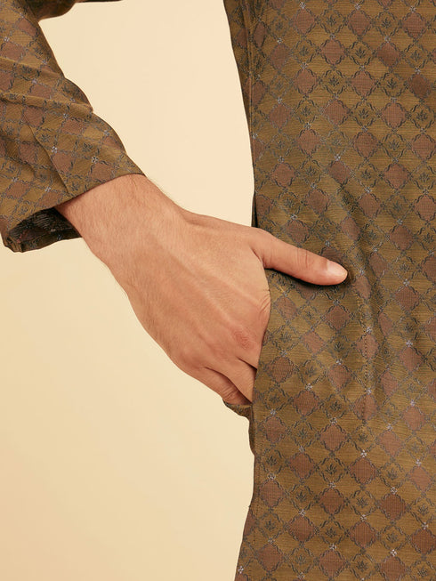Manyavar Emerald Elegance Kurta Pajama