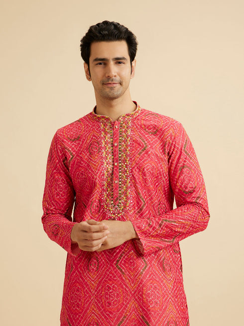 Manyavar Coral Elegance Kurta Pajama