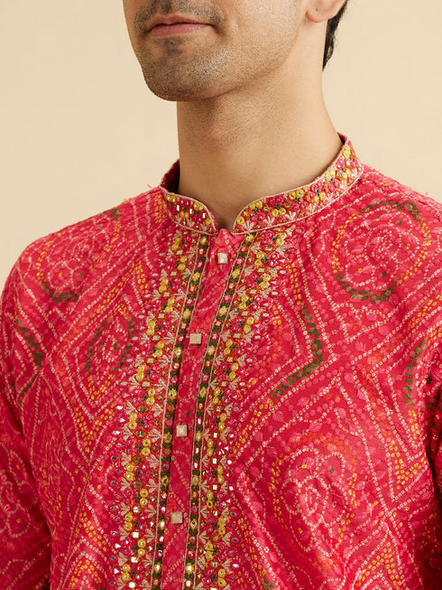 Manyavar Coral Elegance Kurta Pajama
