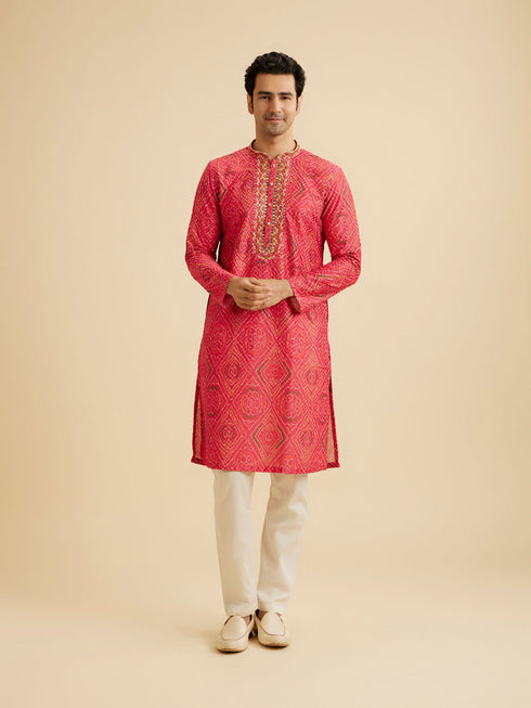 Manyavar Coral Elegance Kurta Pajama