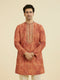 Manyavar Rust Radiance Kurta Pajama