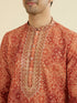 Manyavar Rust Radiance Kurta Pajama