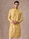 Manyavar Radiant Mustard Kurta Pajama Set