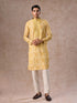 Manyavar Radiant Mustard Kurta Pajama Set
