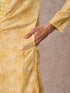 Manyavar Radiant Mustard Kurta Pajama Set