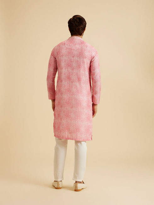 Manyavar Cherry Blossom Elegance Kurta Pajama
