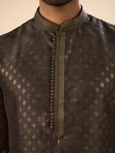 Manyavar Emerald Glory Kurta Pajama