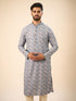 Manyavar Glittering Grey Kurta Pajama
