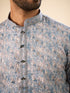 Manyavar Glittering Grey Kurta Pajama