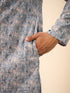Manyavar Glittering Grey Kurta Pajama