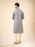 Manyavar Glittering Grey Kurta Pajama