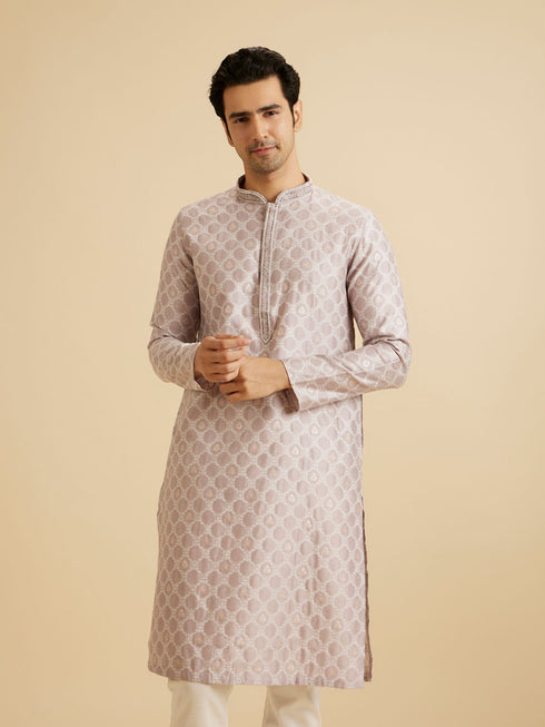 Manyavar Lilac Celebration Kurta Pajama