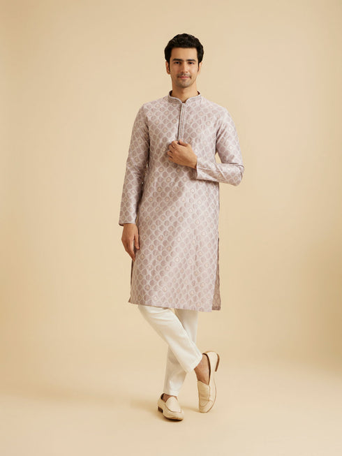 Manyavar Lilac Celebration Kurta Pajama