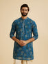 Manyavar Radiant Teal Blue Kurta Patiala