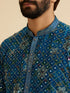 Manyavar Radiant Teal Blue Kurta Patiala