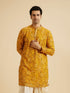 Manyavar Sunset Glory Mustard Kurta Patiala