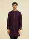 Manyavar Regal Purple Georgette Ensemble Kurta Pant