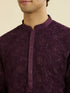 Manyavar Regal Purple Georgette Ensemble Kurta Pant