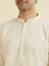 Manyavar Cream Georgette Ensemble Kurta Pajama