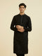 Manyavar Elegant Black Kurta Pajama