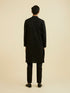 Manyavar Elegant Black Kurta Pajama