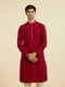 Manyavar Radiant Red Festive Kurta Set