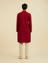 Manyavar Radiant Red Festive Kurta Set