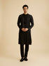 Manyavar Elegant Black Kurta Pajama Set