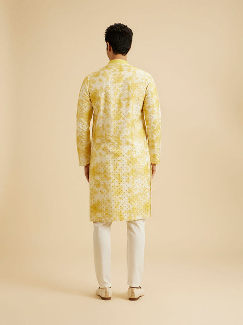 Manyavar Sunlit Yellow Kurta Pajama