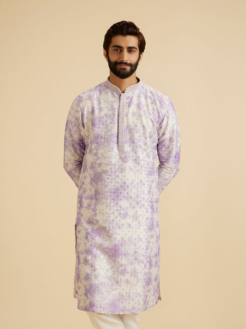 Manyavar Lilac Magic Kurta Pajama