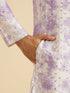 Manyavar Lilac Magic Kurta Pajama
